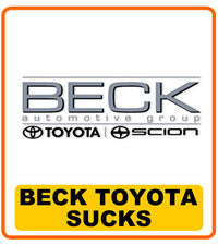 Beck Toyota Sucks