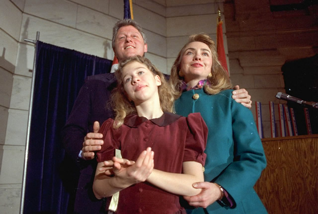 Bill and Hillary Clinton not using daughter as political prop