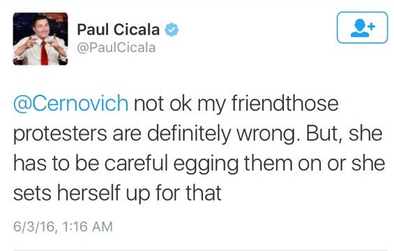 Paul Cicala's Response to Criticism