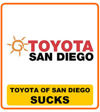 Toyota of San Diego Sucks